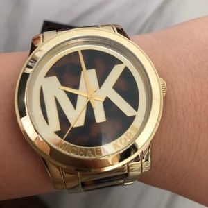 Michael Kors Oversized Tortoise Shell Watch